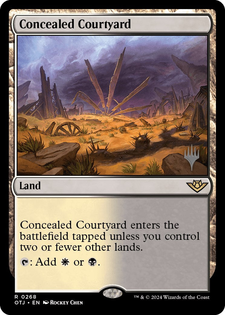 Concealed Courtyard (Promo Pack) [Outlaws of Thunder Junction Promos] | The Time Vault CA