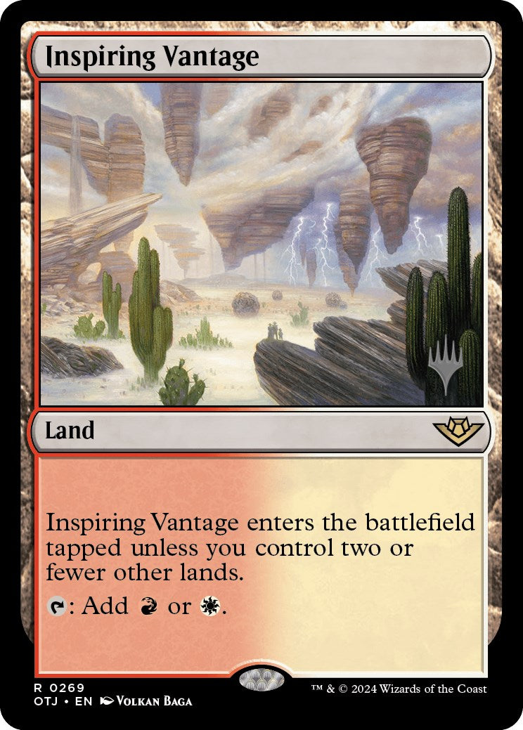 Inspiring Vantage (Promo Pack) [Outlaws of Thunder Junction Promos] | The Time Vault CA