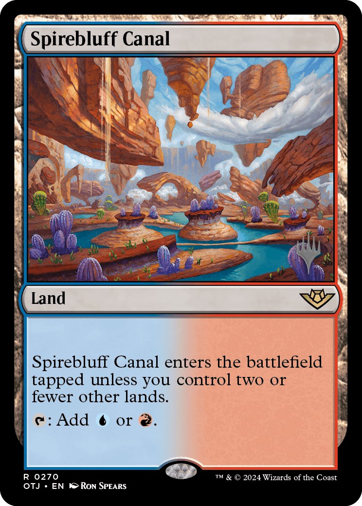 Spirebluff Canal (Promo Pack) [Outlaws of Thunder Junction Promos] | The Time Vault CA