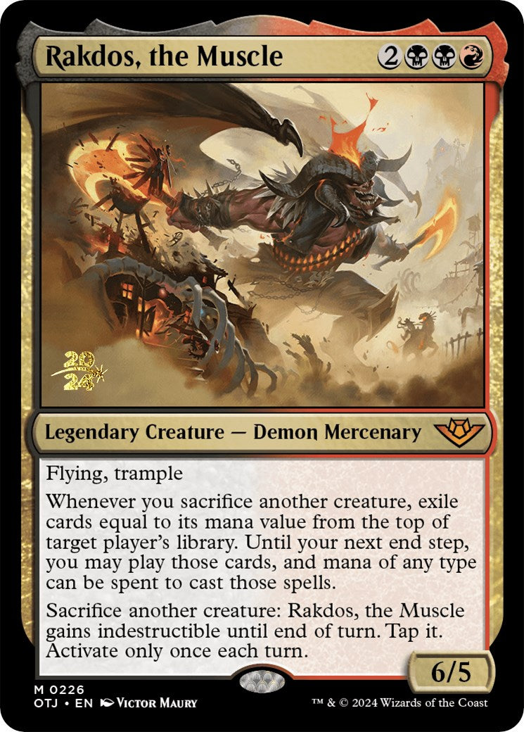 Rakdos, the Muscle [Outlaws of Thunder Junction Prerelease Promos] | The Time Vault CA