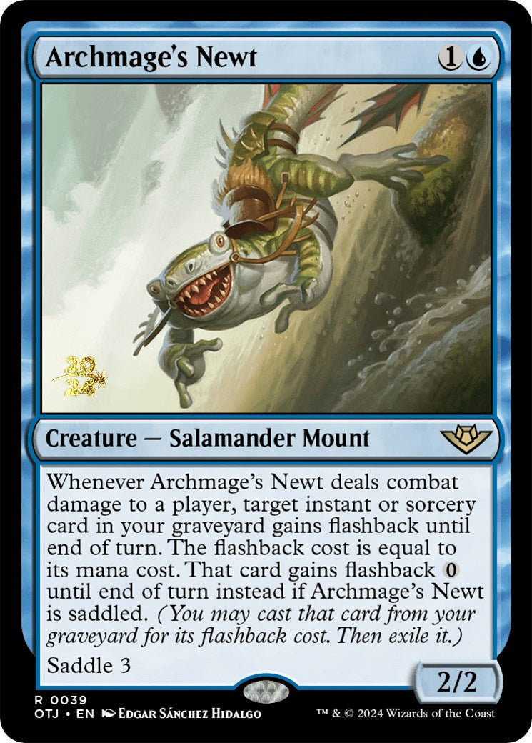 Archmage's Newt [Outlaws of Thunder Junction Prerelease Promos] | The Time Vault CA