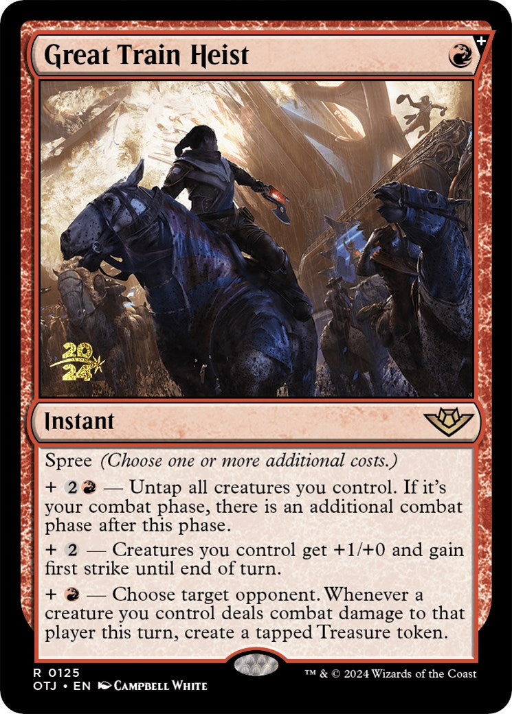 Great Train Heist [Outlaws of Thunder Junction Prerelease Promos] | The Time Vault CA