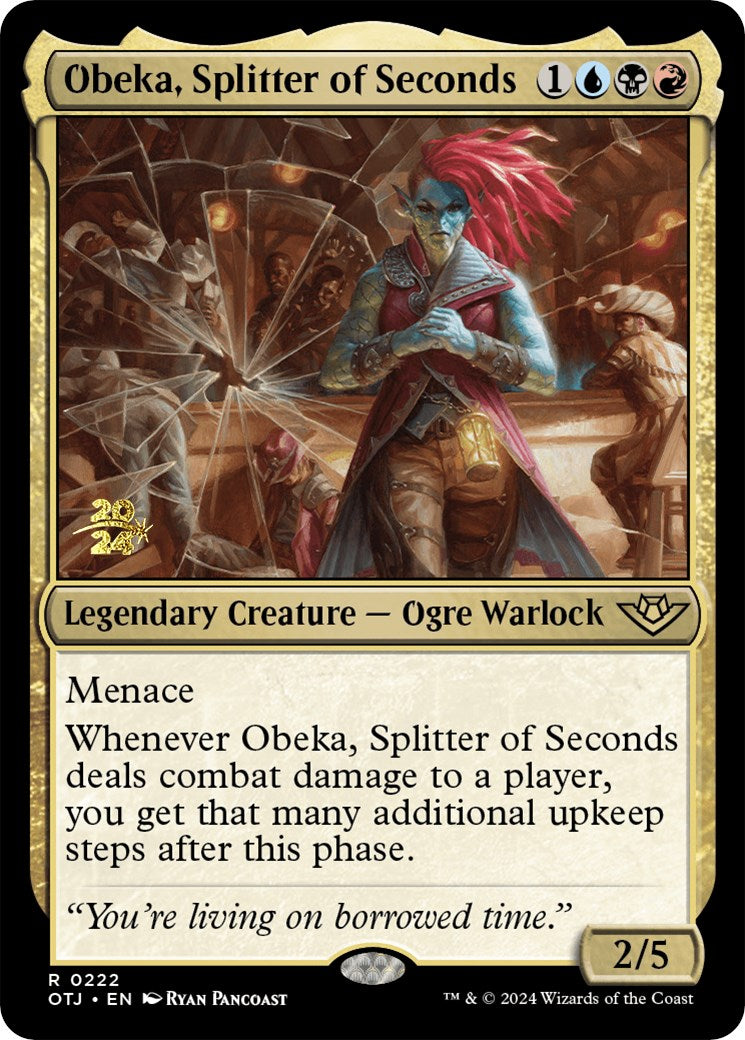 Obeka, Splitter of Seconds [Outlaws of Thunder Junction Prerelease Promos] | The Time Vault CA