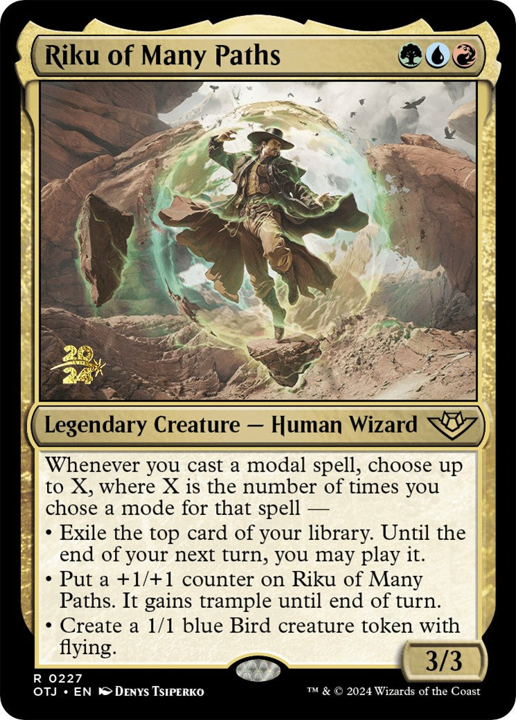 Riku of Many Paths [Outlaws of Thunder Junction Prerelease Promos] | The Time Vault CA