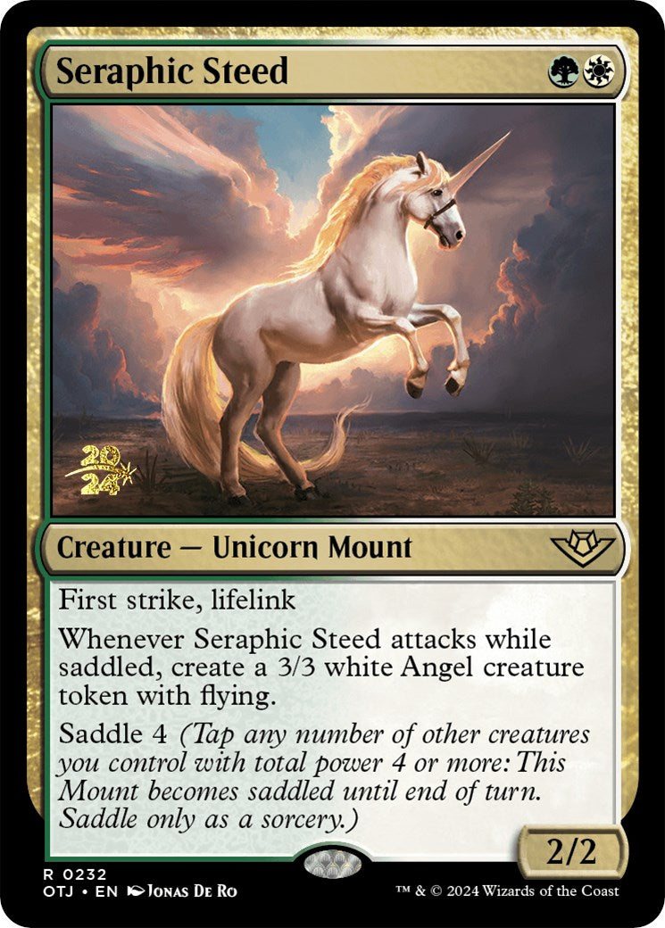 Seraphic Steed [Outlaws of Thunder Junction Prerelease Promos] | The Time Vault CA
