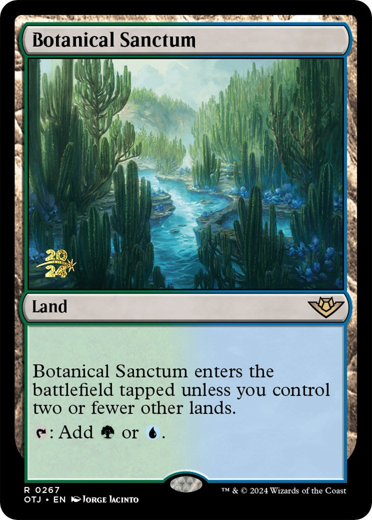 Botanical Sanctum (OTJ) [Outlaws of Thunder Junction Prerelease Promos] | The Time Vault CA