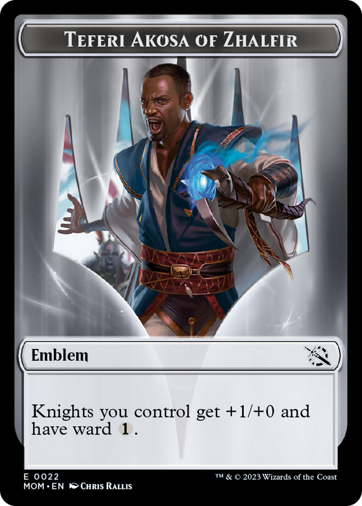 Teferi Akosa of Zhalfir Emblem [March of the Machine Tokens] | The Time Vault CA