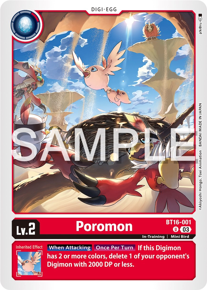 Poromon [BT16-001] [Beginning Observer] | The Time Vault CA