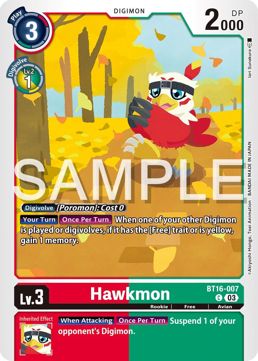 Hawkmon [BT16-007] [Beginning Observer] | The Time Vault CA