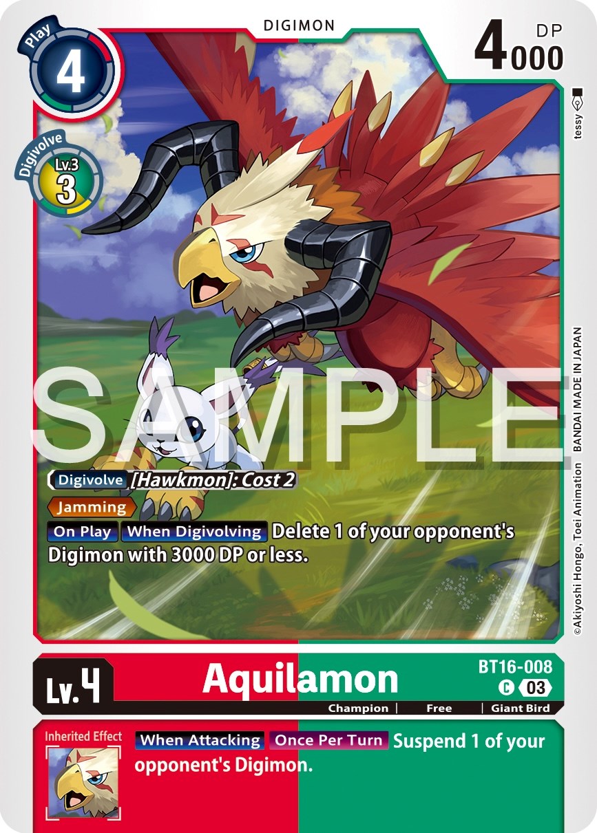 Aquilamon [BT16-008] [Beginning Observer] | The Time Vault CA