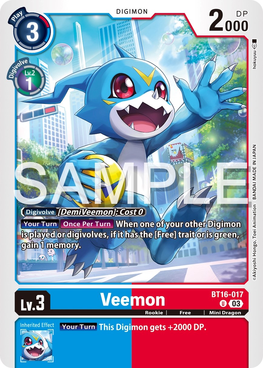 Veemon [BT16-017] [Beginning Observer] | The Time Vault CA