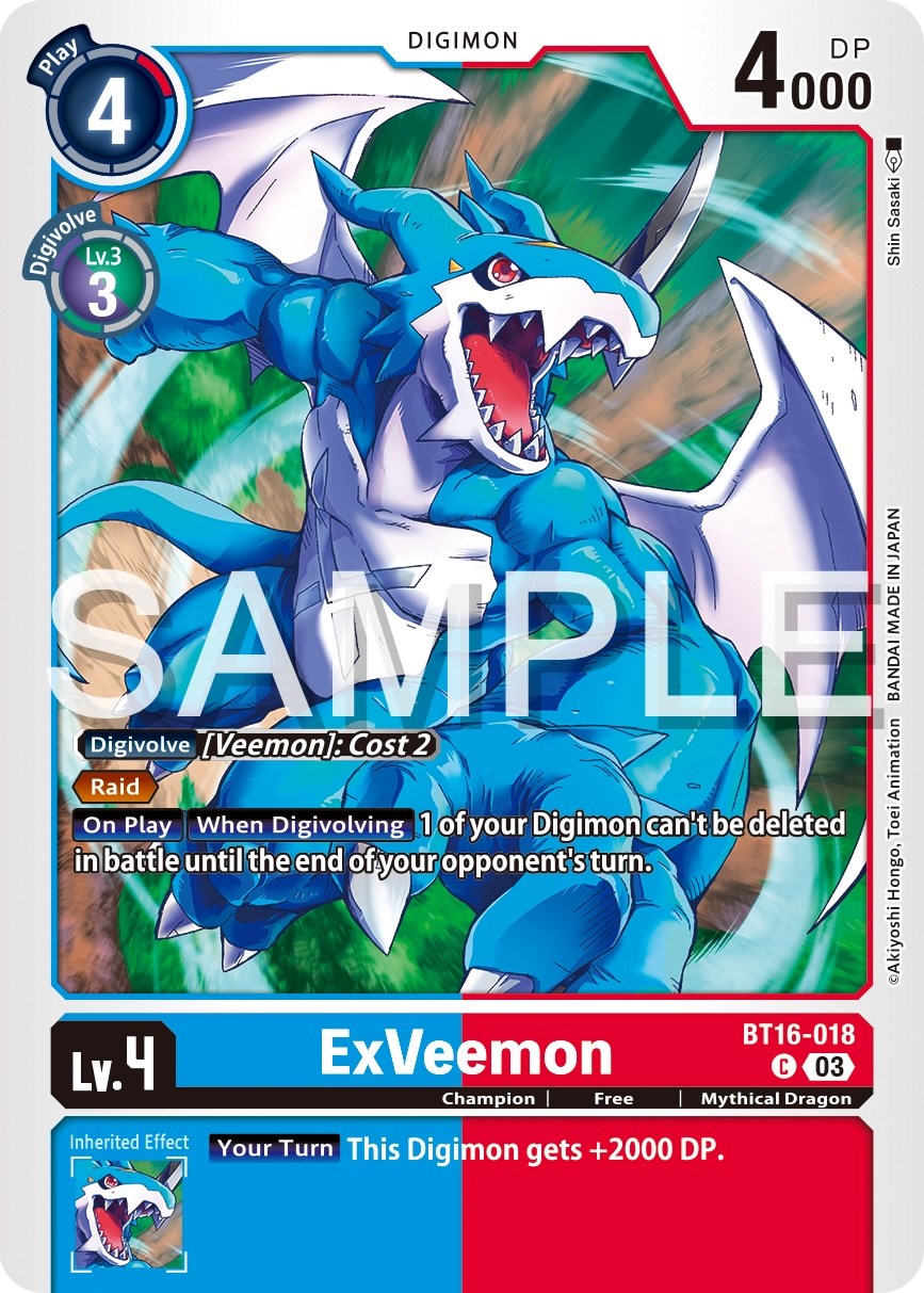 ExVeemon [BT16-018] [Beginning Observer] | The Time Vault CA