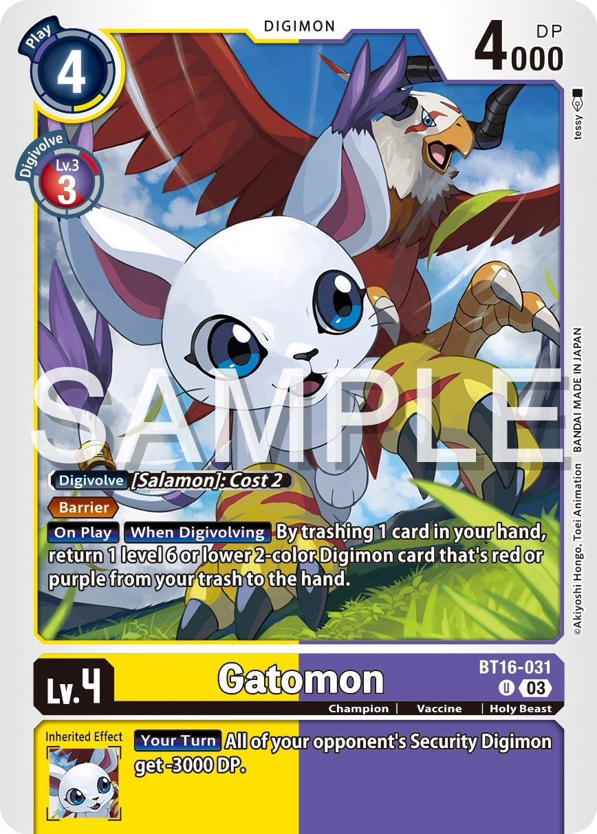 Gatomon [BT16-031] [Beginning Observer] | The Time Vault CA