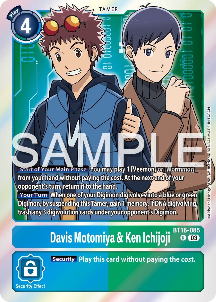 Davis Motomiya & Ken Ichijoji [BT16-085] [Beginning Observer] | The Time Vault CA