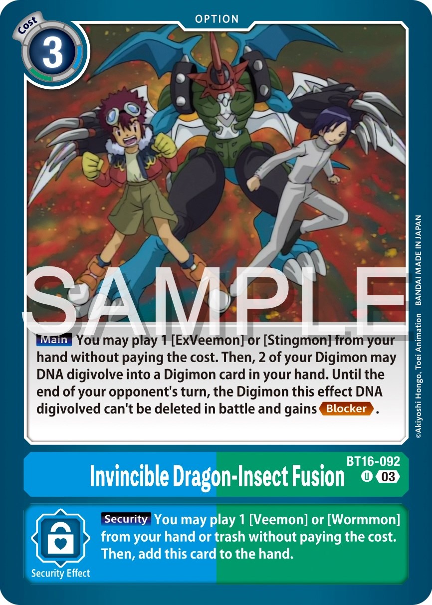 Invincible Dragon-Insect Fusion [BT16-092] [Beginning Observer] | The Time Vault CA