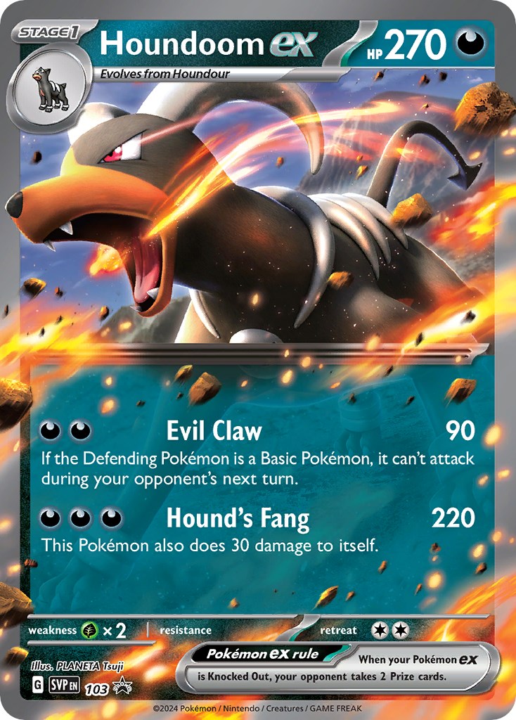 Houndoom ex (103) [Scarlet & Violet: Black Star Promos] | The Time Vault CA