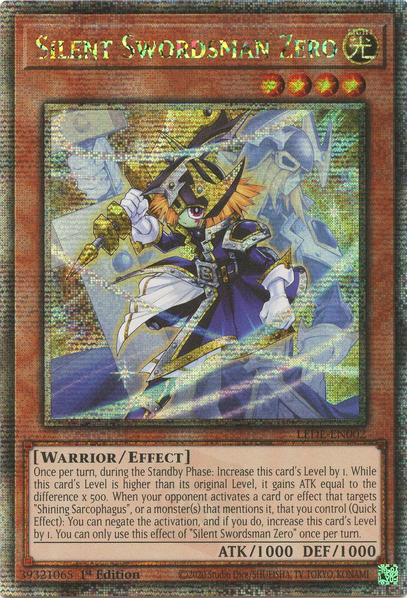 Silent Swordsman Zero [LEDE-EN002] Quarter Century Secret Rare | The Time Vault CA