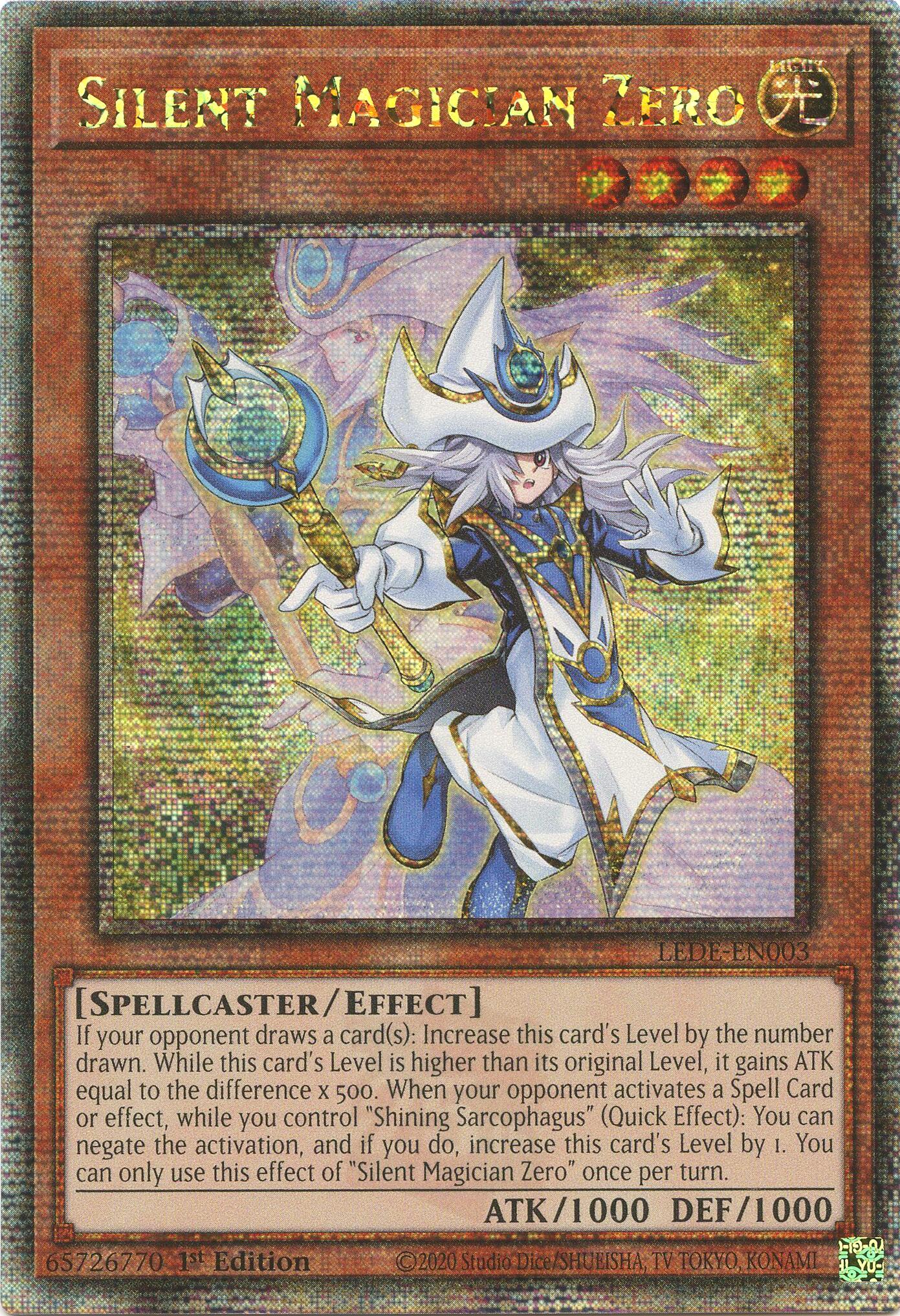 Silent Magician Zero [LEDE-EN003] Quarter Century Secret Rare | The Time Vault CA