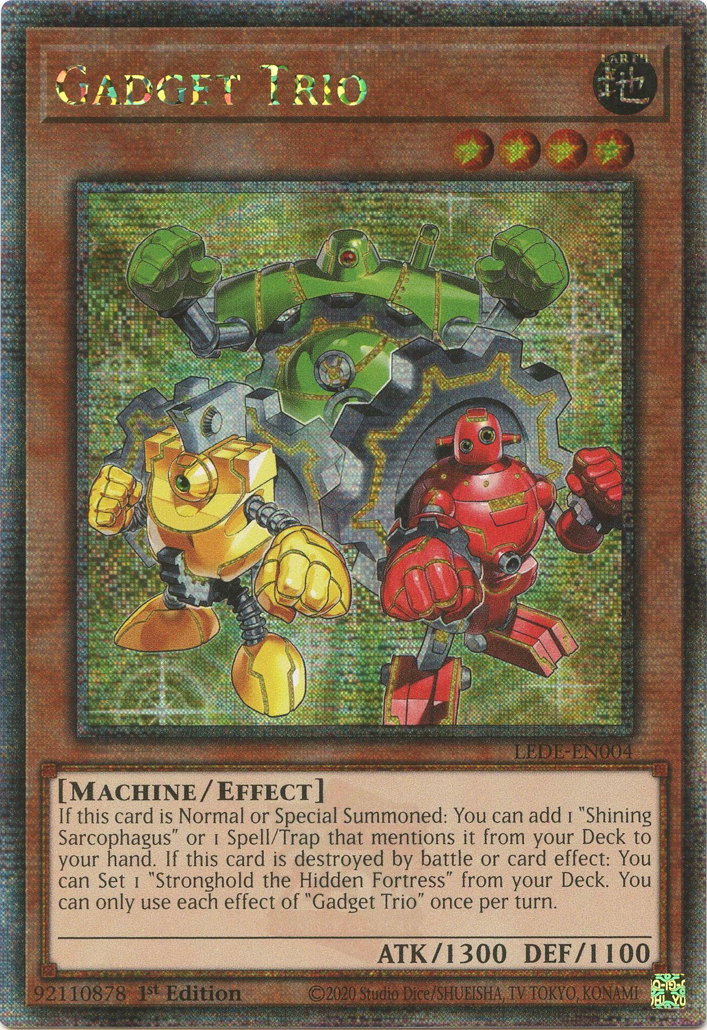 Gadget Trio [LEDE-EN004] Quarter Century Secret Rare | The Time Vault CA