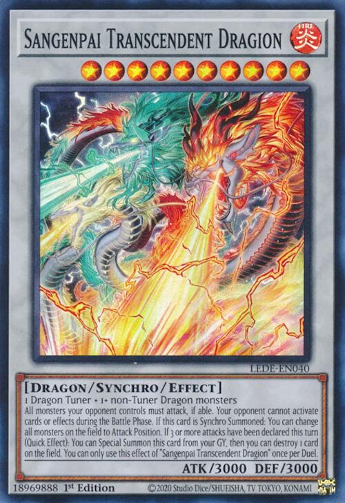 Sangenpai Transcendent Dragion [LEDE-EN040] Super Rare | The Time Vault CA