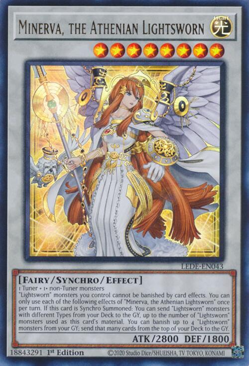 Minerva, the Athenian Lightsworn [LEDE-EN043] Ultra Rare | The Time Vault CA