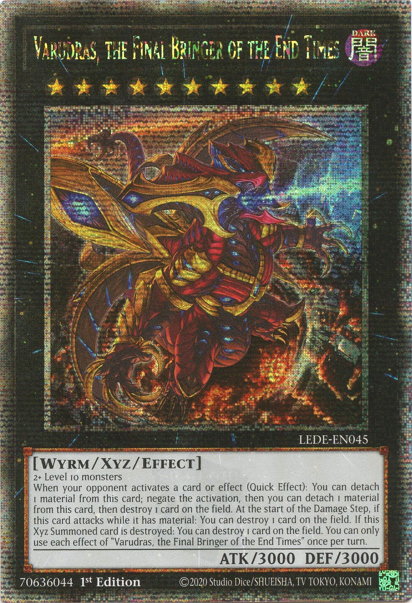 Varudras, the Final Bringer of the End Times (Quarter Century Secret Rare) [LEDE-EN045] Quarter Century Secret Rare | The Time Vault CA