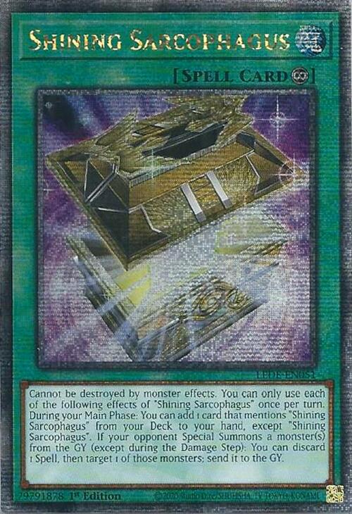 Shining Sarcophagus (Quarter Century Secret Rare) [LEDE-EN051] Quarter Century Secret Rare | The Time Vault CA