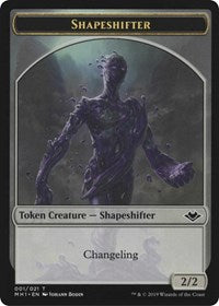 Shapeshifter (001) // Serra the Benevolent Emblem (020) Double-Sided Token [Modern Horizons Tokens] | The Time Vault CA