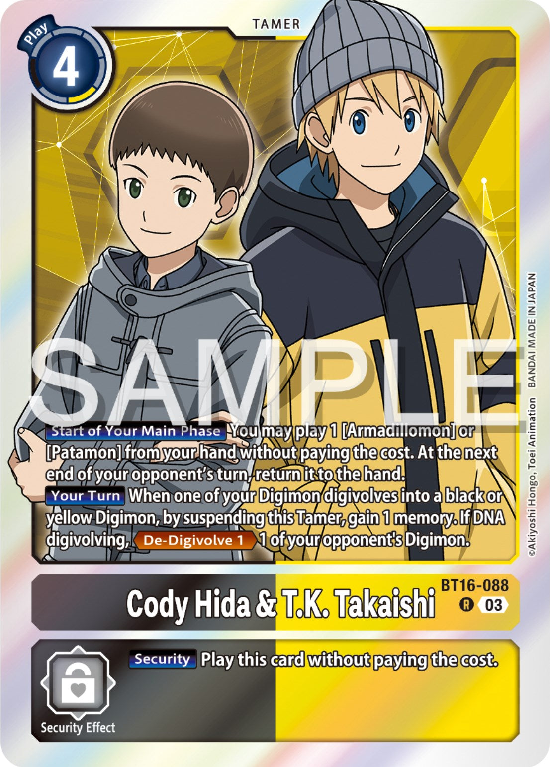 Cody Hida & T.K. Takaishi [BT16-088] [Beginning Observer] | The Time Vault CA