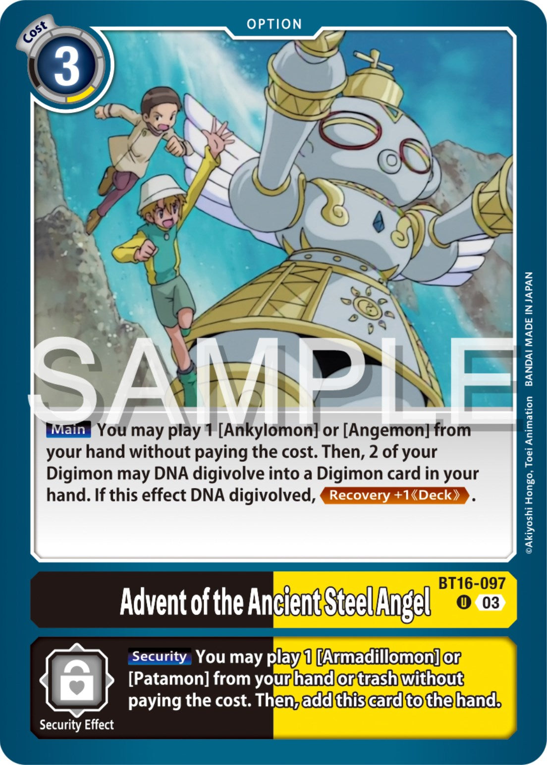 Advent of the Ancient Steel Angel [BT16-097] [Beginning Observer] | The Time Vault CA