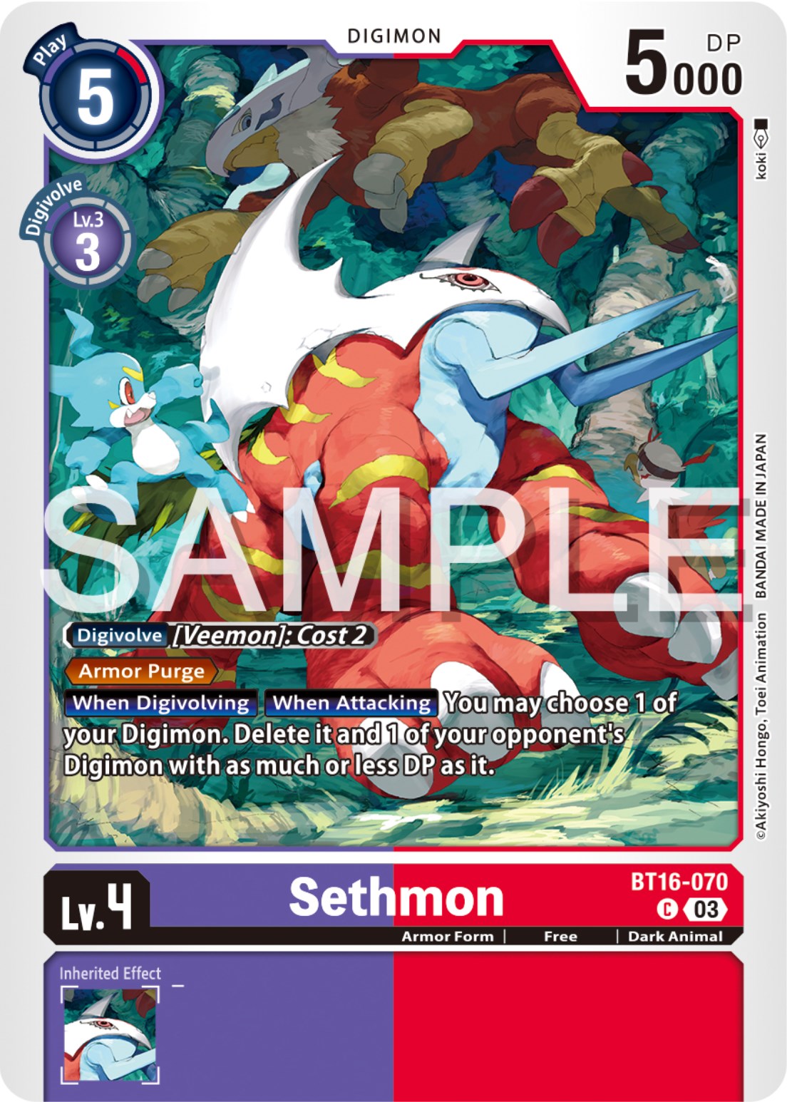 Sethmon [BT16-070] [Beginning Observer] | The Time Vault CA