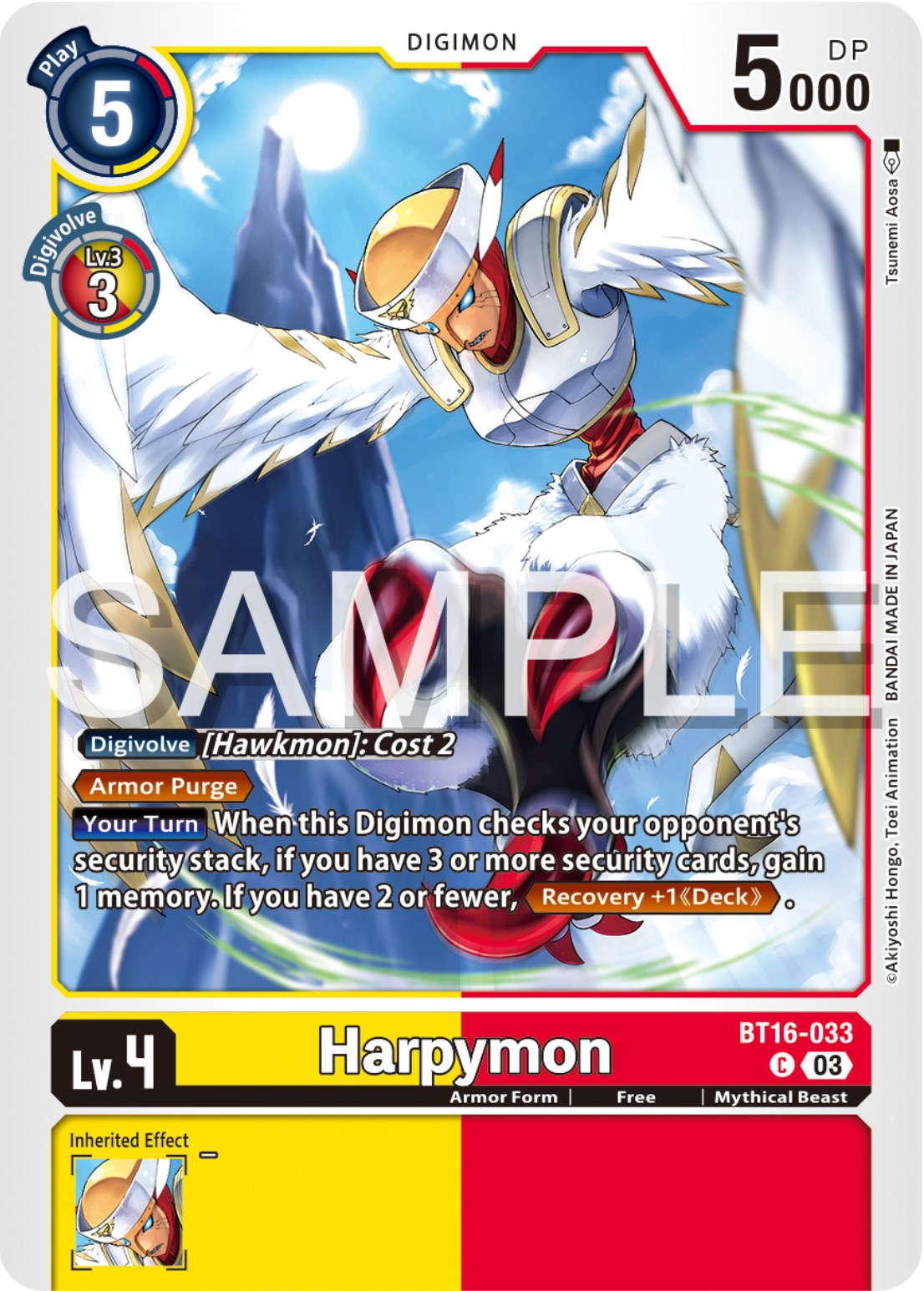 Harpymon [BT16-033] [Beginning Observer] | The Time Vault CA