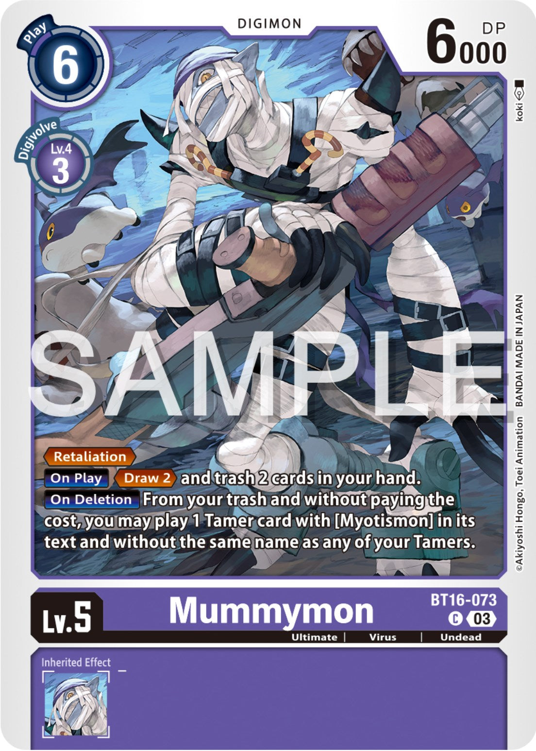 Mummymon [BT16-073] [Beginning Observer] | The Time Vault CA