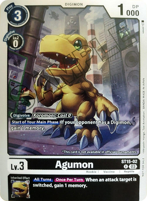 Agumon [ST15-02] (Demo Deck Exclusive) [Starter Deck: Dragon of Courage] | The Time Vault CA