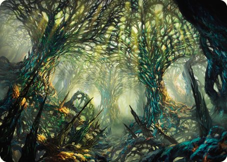 The Hunter Maze Art Card [Phyrexia: All Will Be One Art Series] | The Time Vault CA