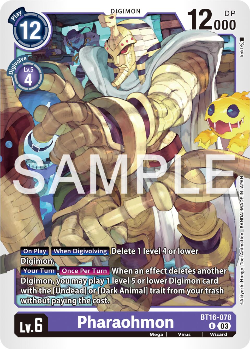 Pharaohmon [BT16-078] [Beginning Observer] | The Time Vault CA