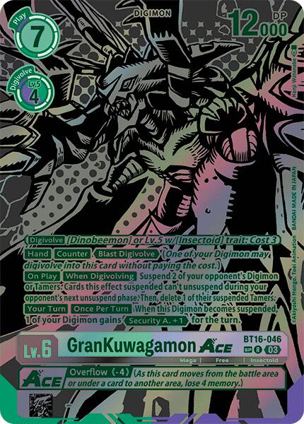 GranKuwagamon Ace [BT16-046] (Alternate Art) [Beginning Observer] | The Time Vault CA