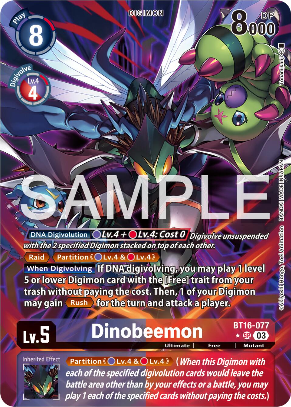 Dinobeemon [BT16-077] (Alternate Art) [Beginning Observer] | The Time Vault CA