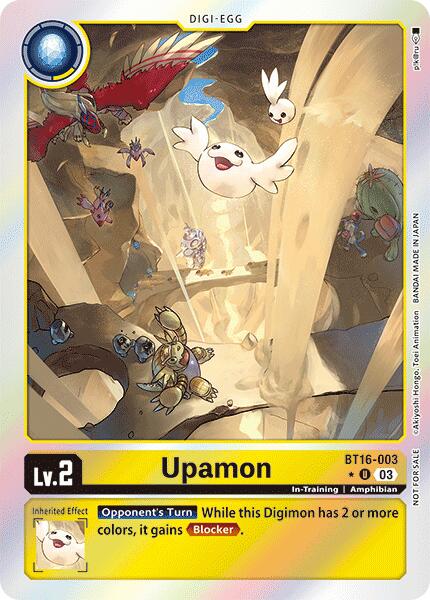 Upamon [BT16-003] (Box Promotion Pack: Beginning Observer) [Beginning Observer Promos] | The Time Vault CA