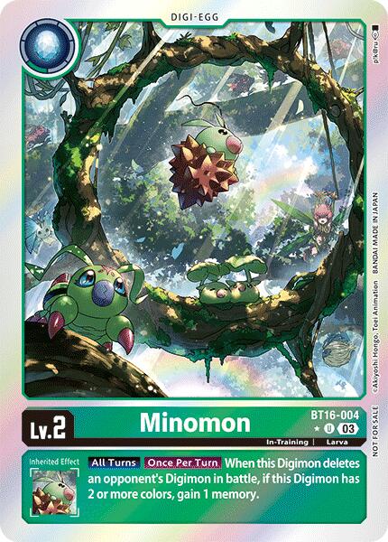 Minomon [BT16-004] (Box Promotion Pack: Beginning Observer) [Beginning Observer Promos] | The Time Vault CA