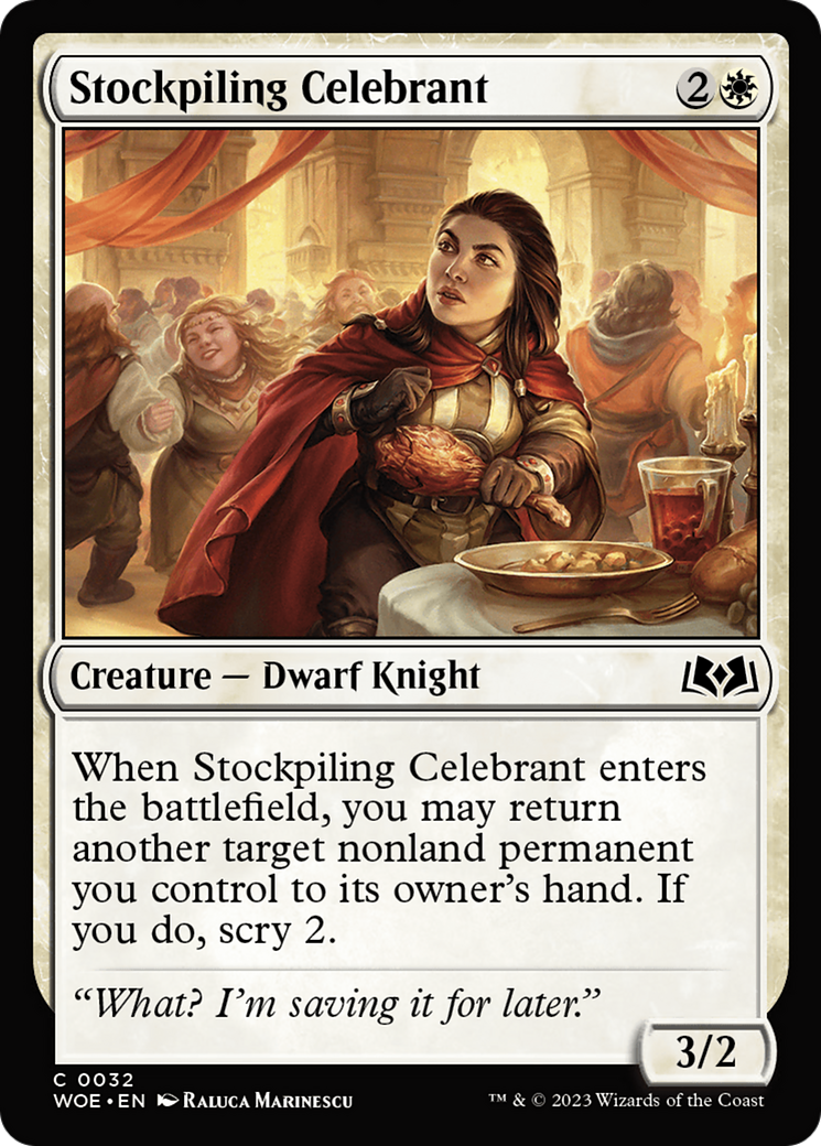 Stockpiling Celebrant [Wilds of Eldraine] | The Time Vault CA