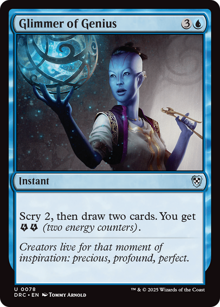 Glimmer of Genius [Aetherdrift Commander] | The Time Vault CA