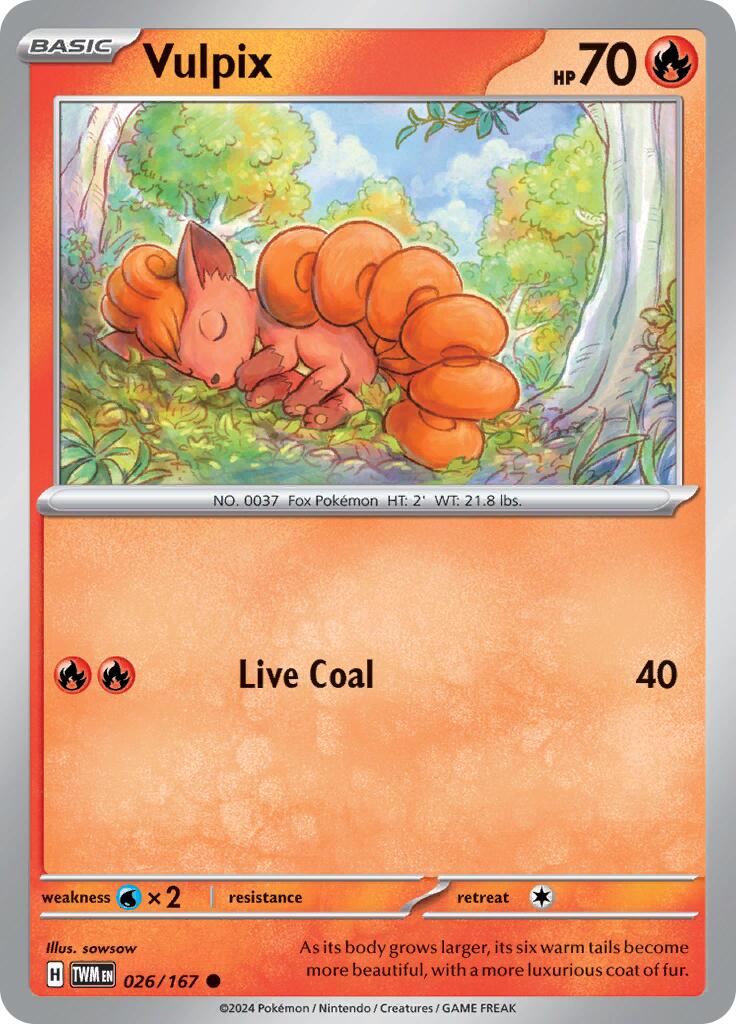 Vulpix (026/167) [Scarlet & Violet: Twilight Masquerade] | The Time Vault CA