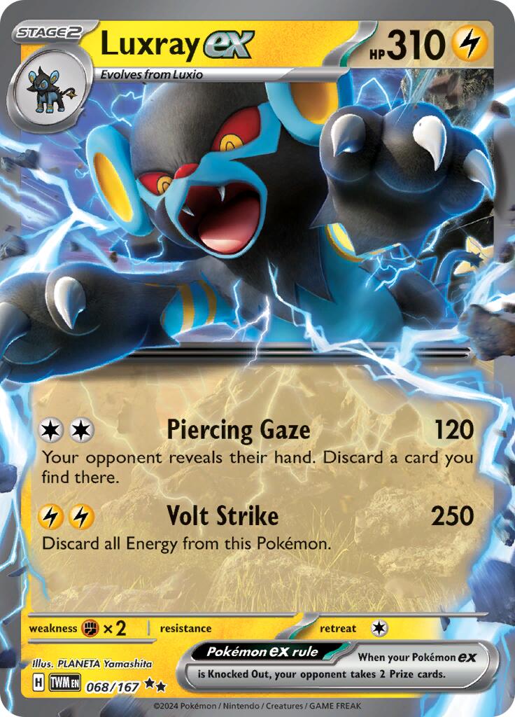 Luxray ex (068/167) [Scarlet & Violet: Twilight Masquerade] | The Time Vault CA