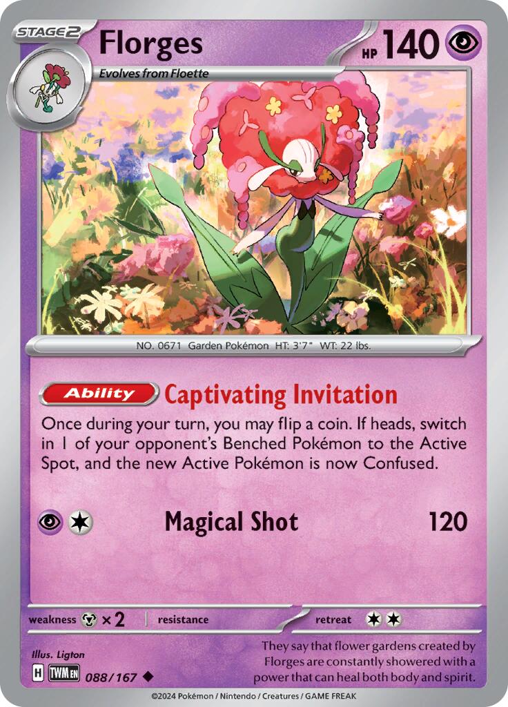 Florges (088/167) [Scarlet & Violet: Twilight Masquerade] | The Time Vault CA