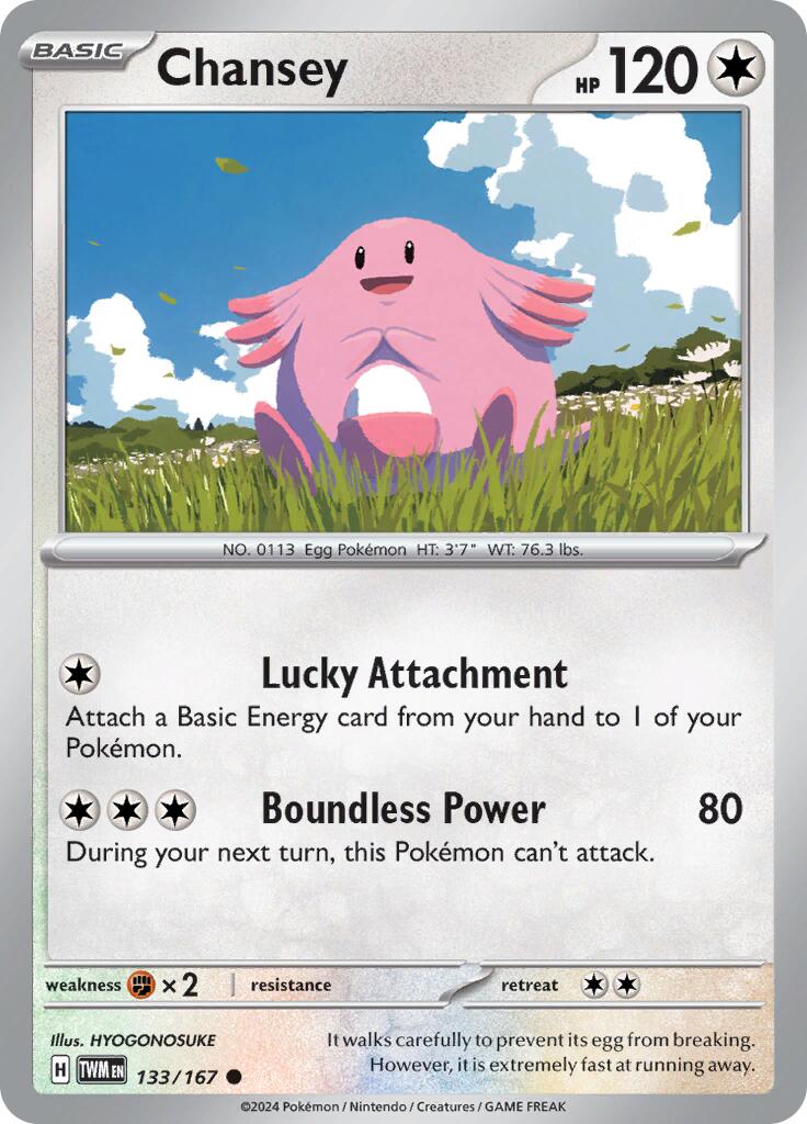 Chansey (133/167) [Scarlet & Violet: Twilight Masquerade] | The Time Vault CA