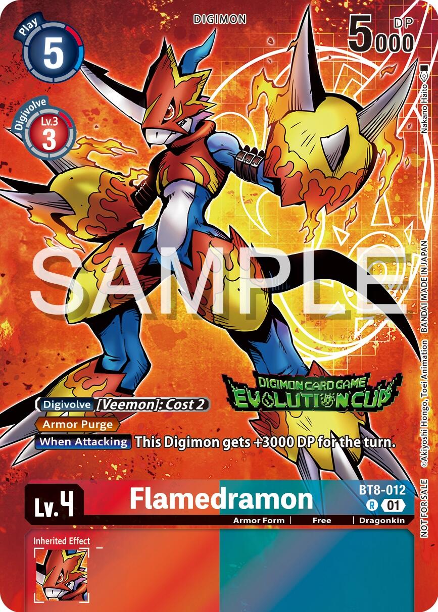 Flamedramon [BT8-012] (2024 Evolution Cup) [New Awakening Promos] | The Time Vault CA