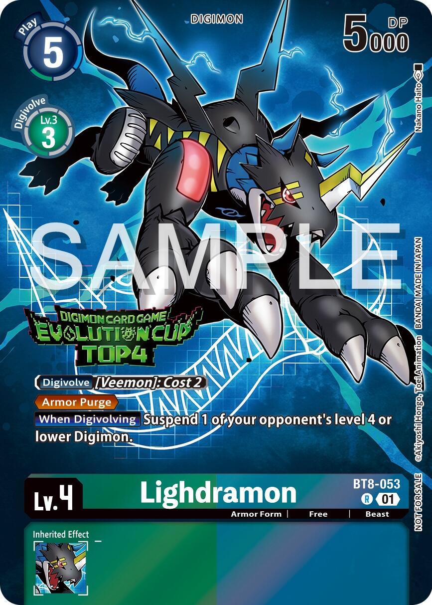 Lighdramon [BT8-053] (2024 Evolution Cup Top 4) [New Awakening Promos] | The Time Vault CA