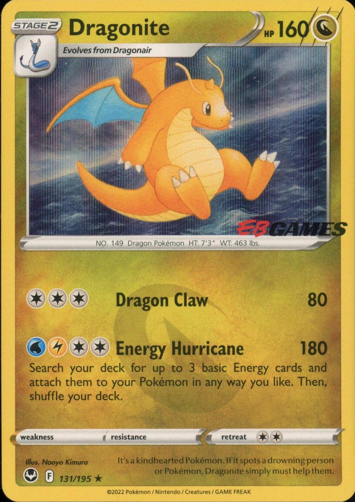 Dragonite (131/195) (EB Games Exclusive) [Miscellaneous Cards] | The Time Vault CA