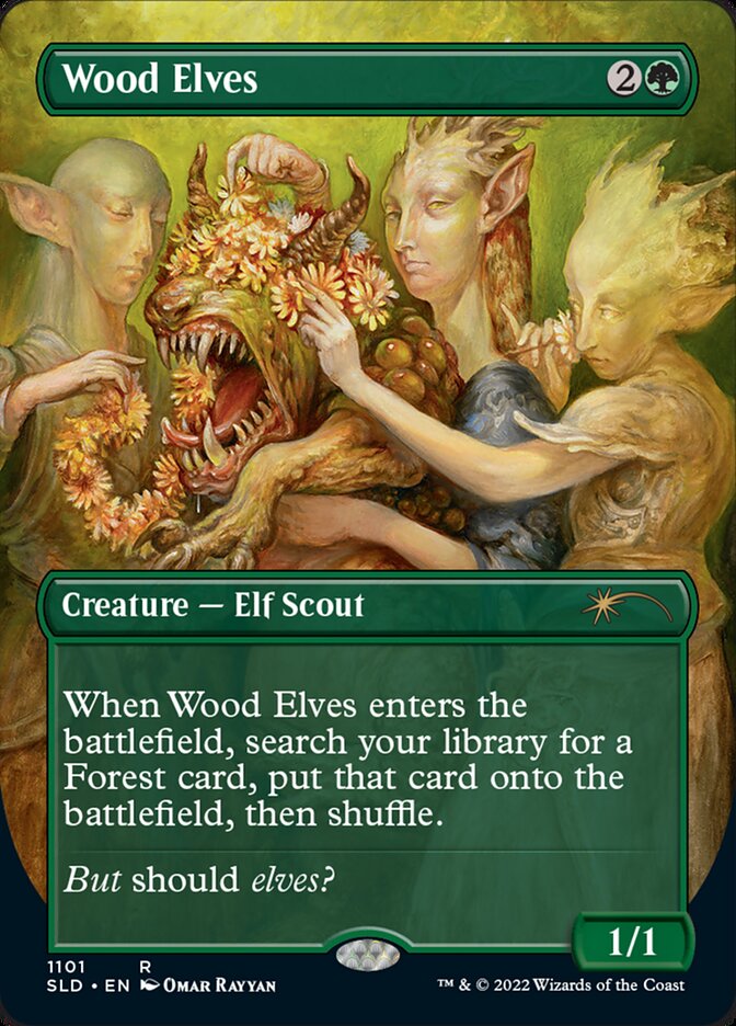 Wood Elves (Borderless) [Secret Lair Drop Series] | The Time Vault CA